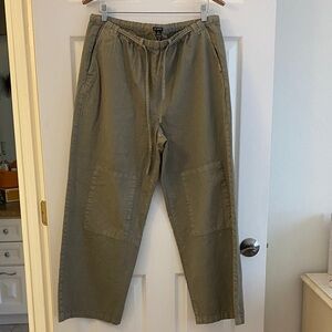 J.Crew size medium relaxed, utility pant in cotton blend.Fits slightly big.